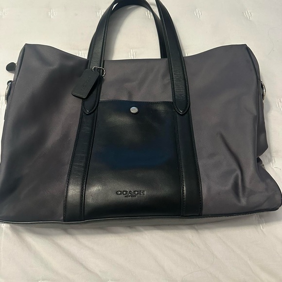 Coach Men's Black and Gray Duffel Bag - Picture 1 of 7